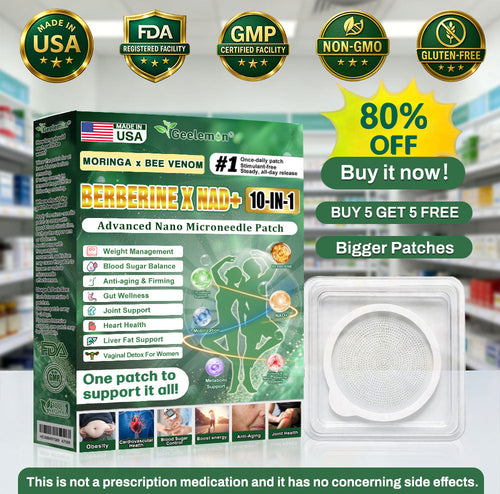 💫💫💫𝐎𝐟𝐟𝐢𝐜𝐢𝐚𝐥 𝐔𝐒 𝐒𝐭𝐨𝐫𝐞 🇺🇸  | 🧑‍⚕️🩺 𝐆𝐞𝐞𝐋𝐞𝐦𝐨𝐧® Moringa · Berberine × NAD+ 𝟏𝟎-𝐢𝐧-𝟏 𝐀𝐝𝐯𝐚𝐧𝐜𝐞𝐝 𝐍𝐚𝐧𝐨 𝐌𝐢𝐜𝐫𝐨𝐧𝐞𝐞𝐝𝐥𝐞 𝐏𝐚𝐭𝐜𝐡 — 𝐎𝐧𝐜𝐞 𝐃𝐚𝐢𝐥𝐲, 𝐕𝐢𝐬𝐢𝐛𝐥𝐞 𝐑𝐞𝐬𝐮𝐥𝐭𝐬 𝐢𝐧 𝟕 𝐃𝐚𝐲𝐬